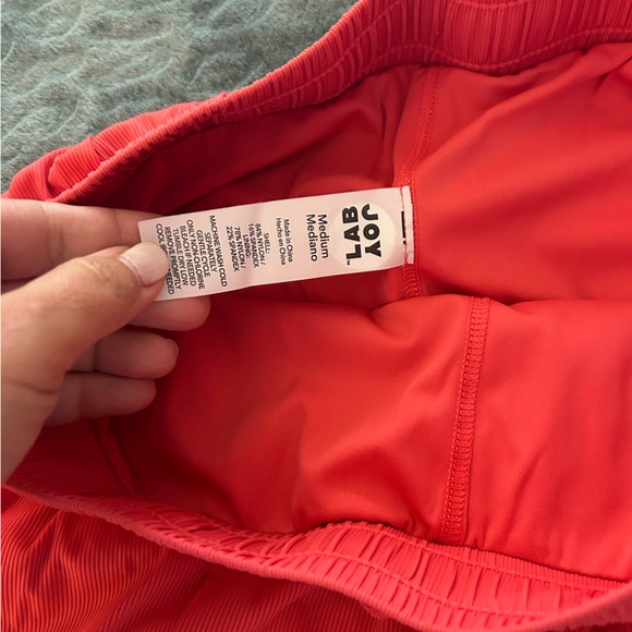 JoyLab- Game Day Shorts - Double Layer- Women's M- Pockets- Coral - Picture 6 of 6